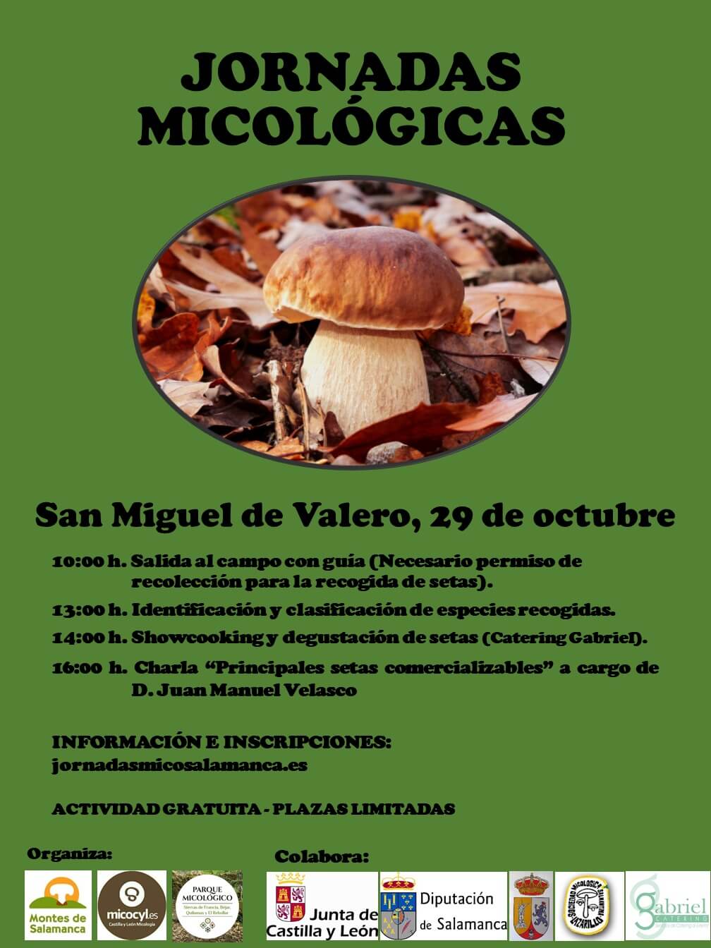 Cartel Jornada Micológica de San Miguel de Valero 2022