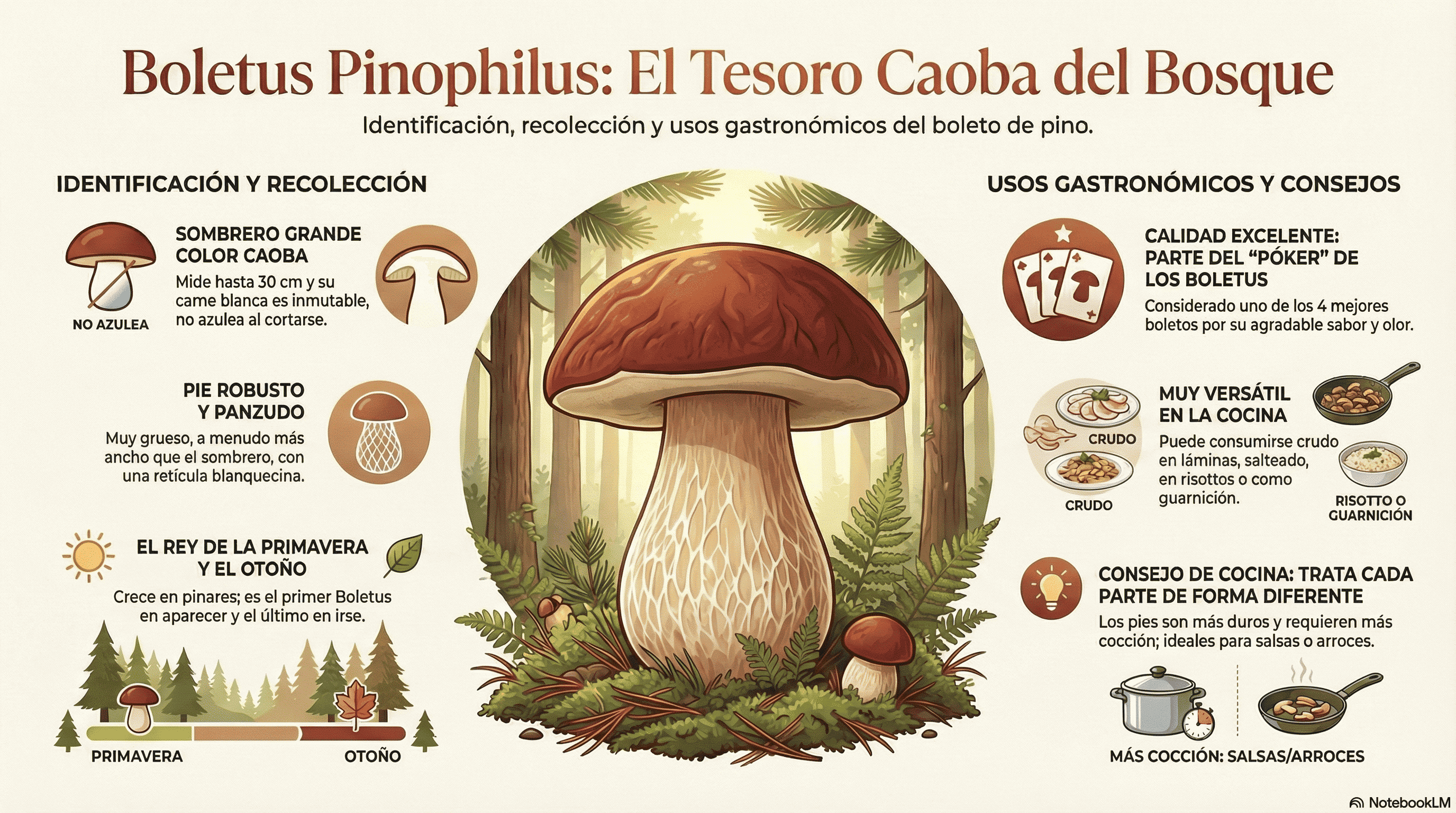 Boletus pinophilus. El tesoro caoba del bosque.