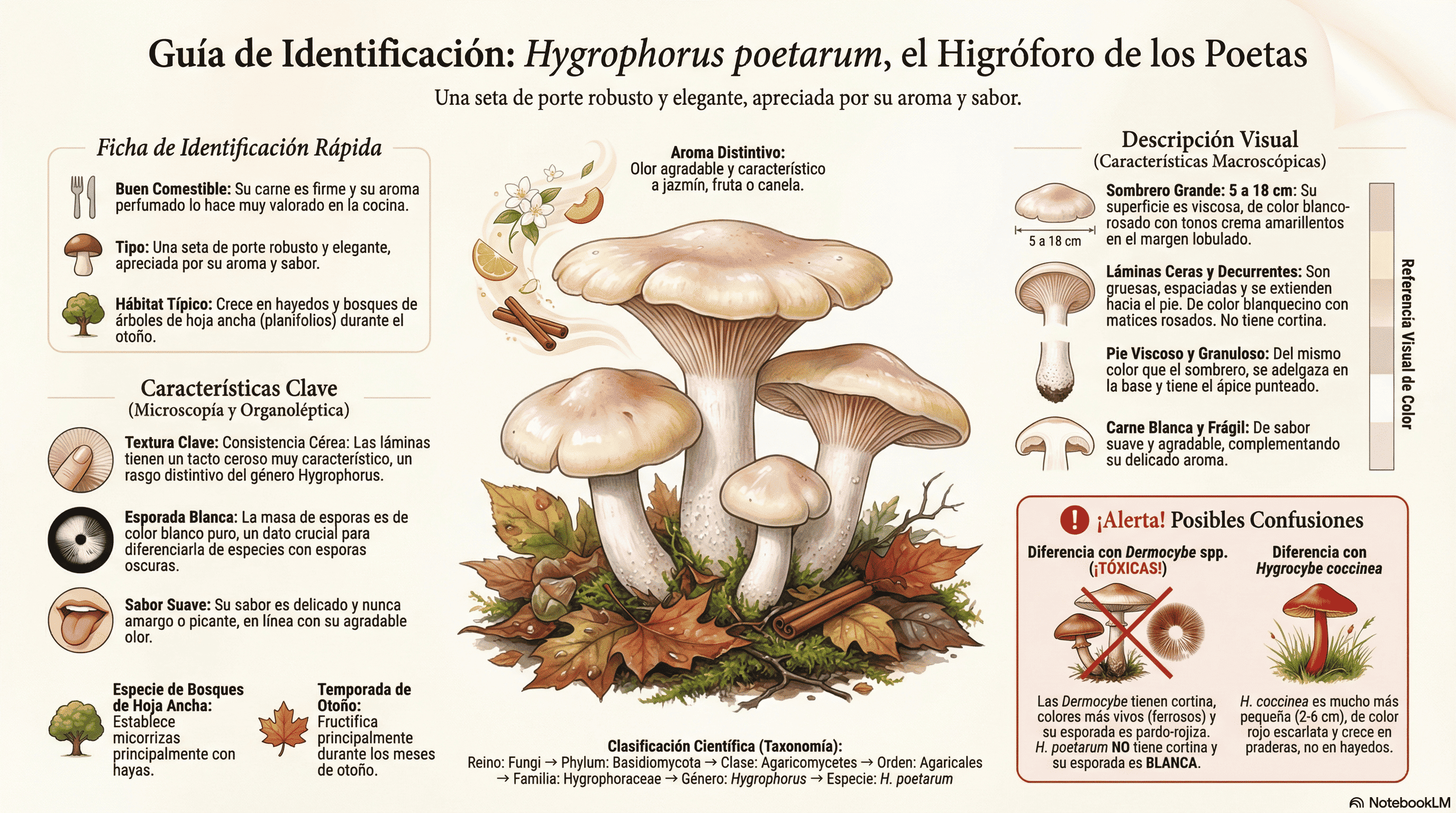 Hygrophorus poetarum. Guía de Identificación.